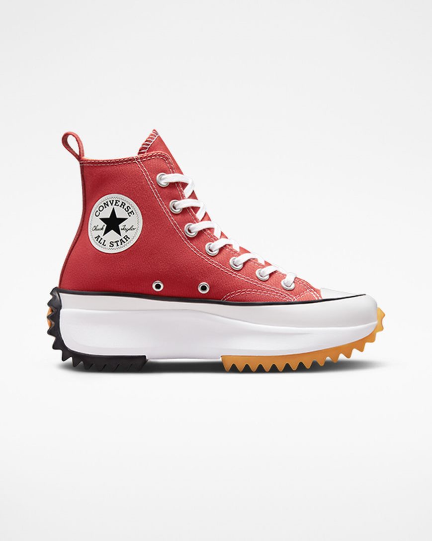 Women\'s Converse Run Star Hike High Top Platform Shoes Red / White / Black | AU 46983D